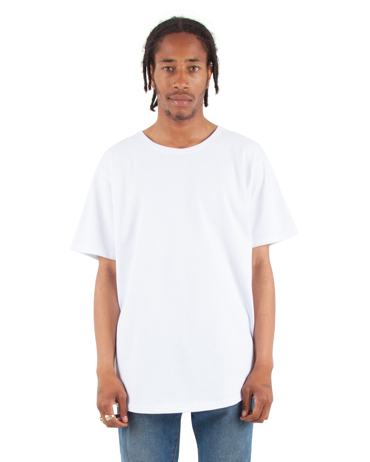 [AB] Shaka Wear Adult Curved Hem Long T-Shirt