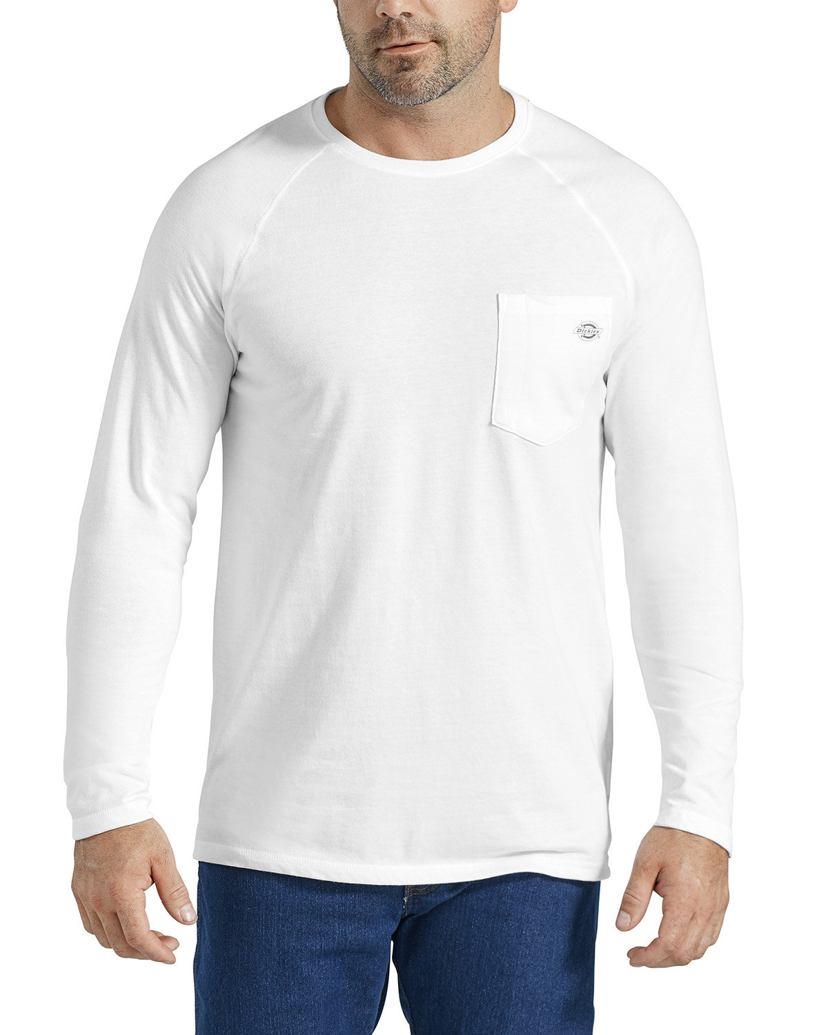 [AB] Dickies Men's Tall Temp-iQ Performance Cooling Long Sleeve Pocket T-Shirt