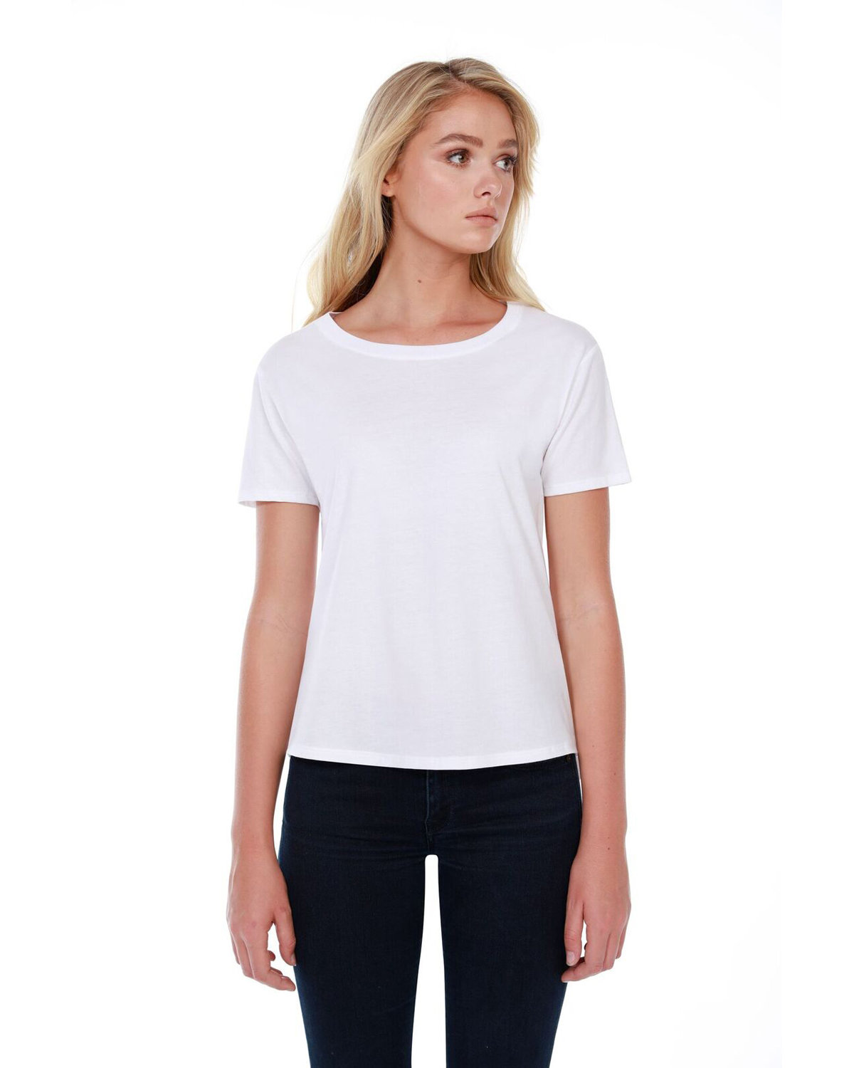 [AB] StarTee Ladies' Boxy High Low T-Shirt