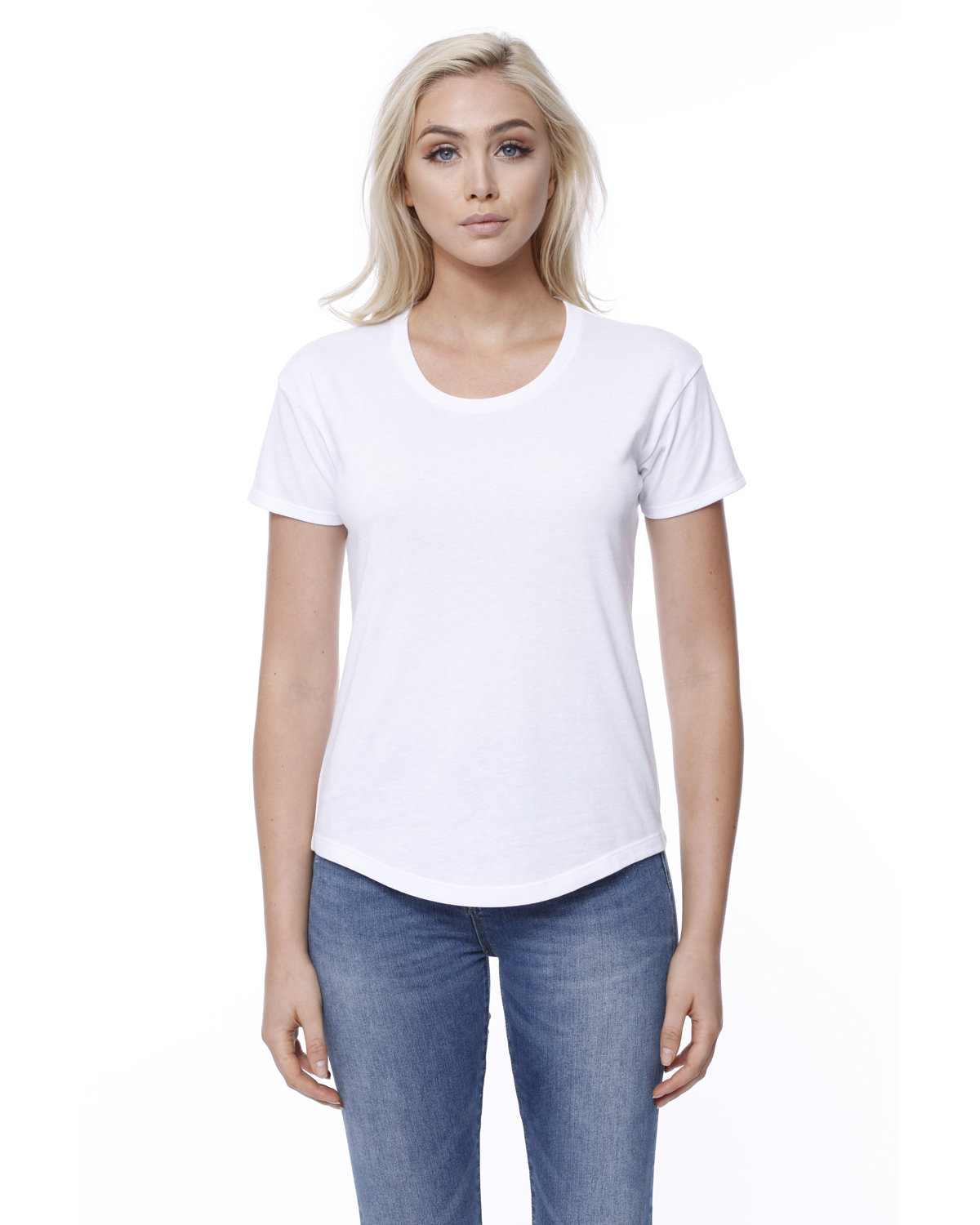 [AB] StarTee Ladies' CVC Melrose High Low T-shirt