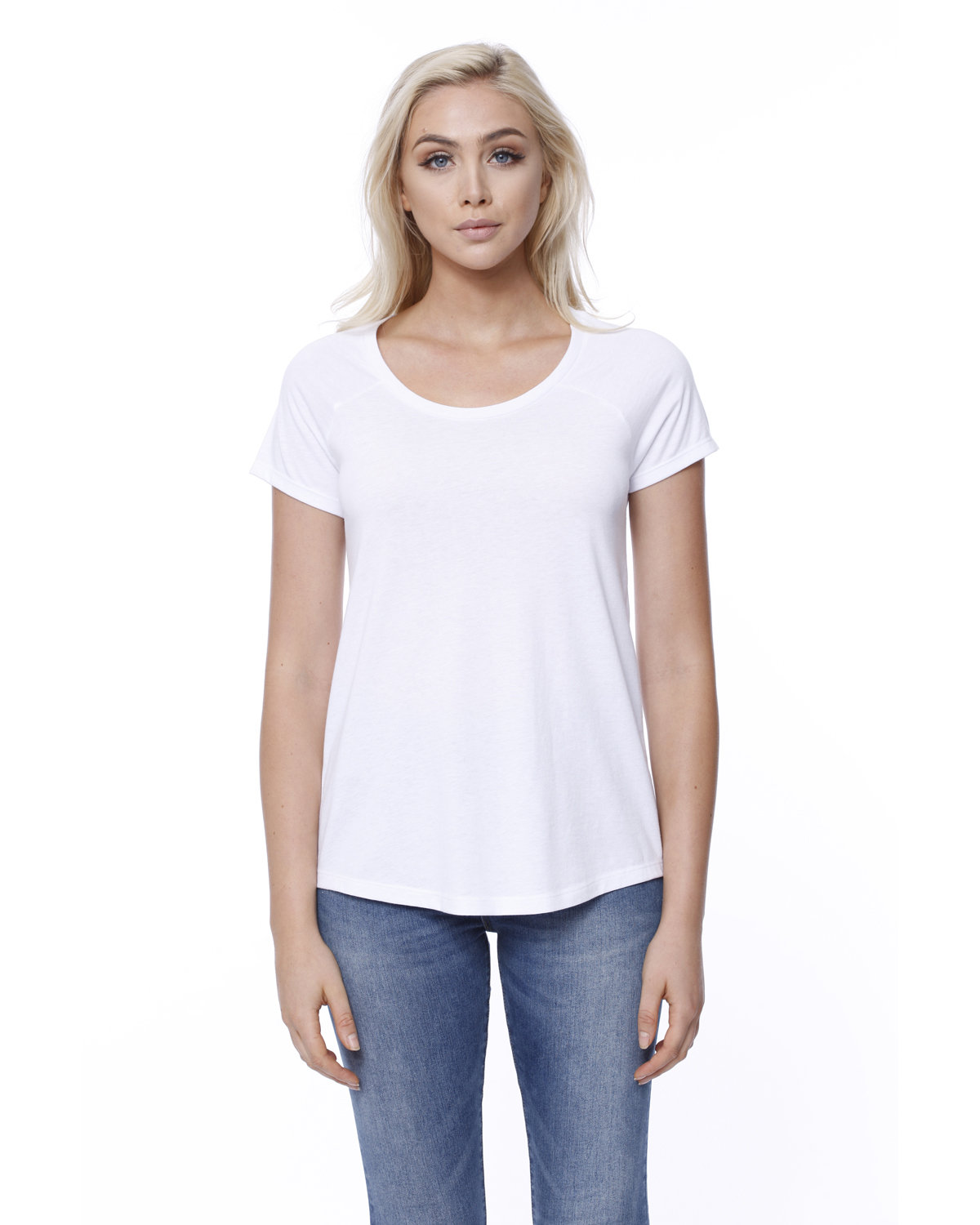 [AB] StarTee Ladies' CVC Loose Short-Sleeve Raglan