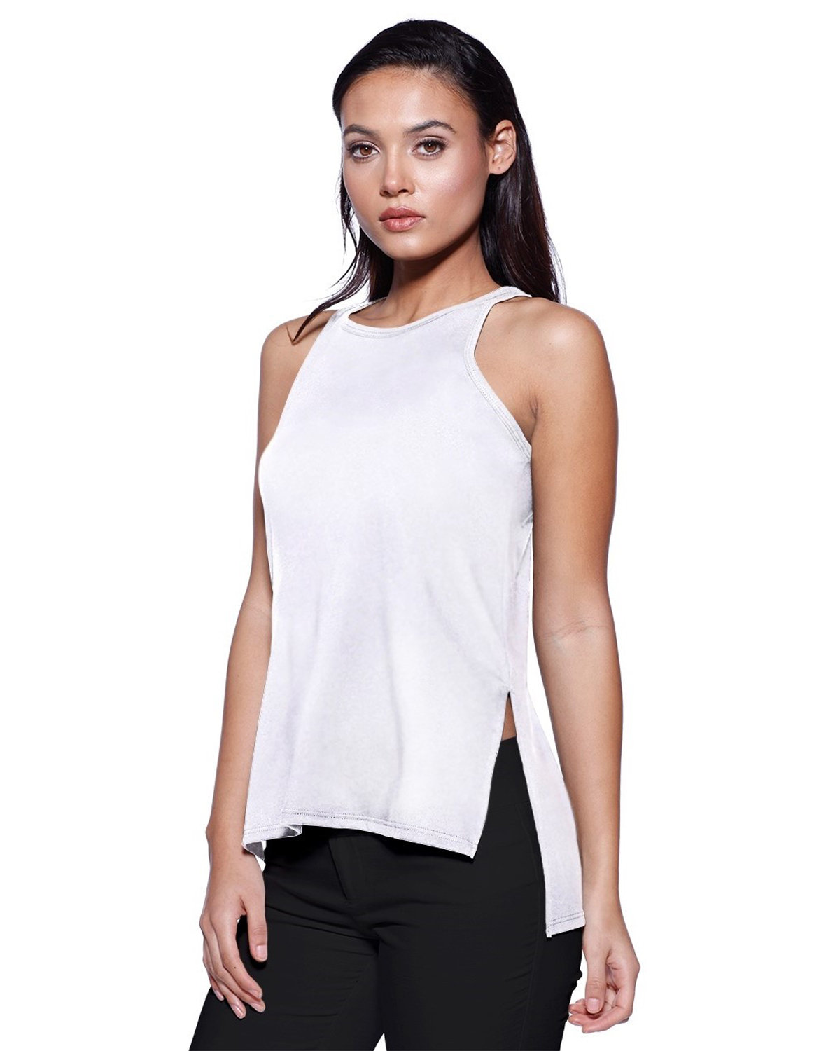 [AB] StarTee Ladies' CVC Side Slit Tank