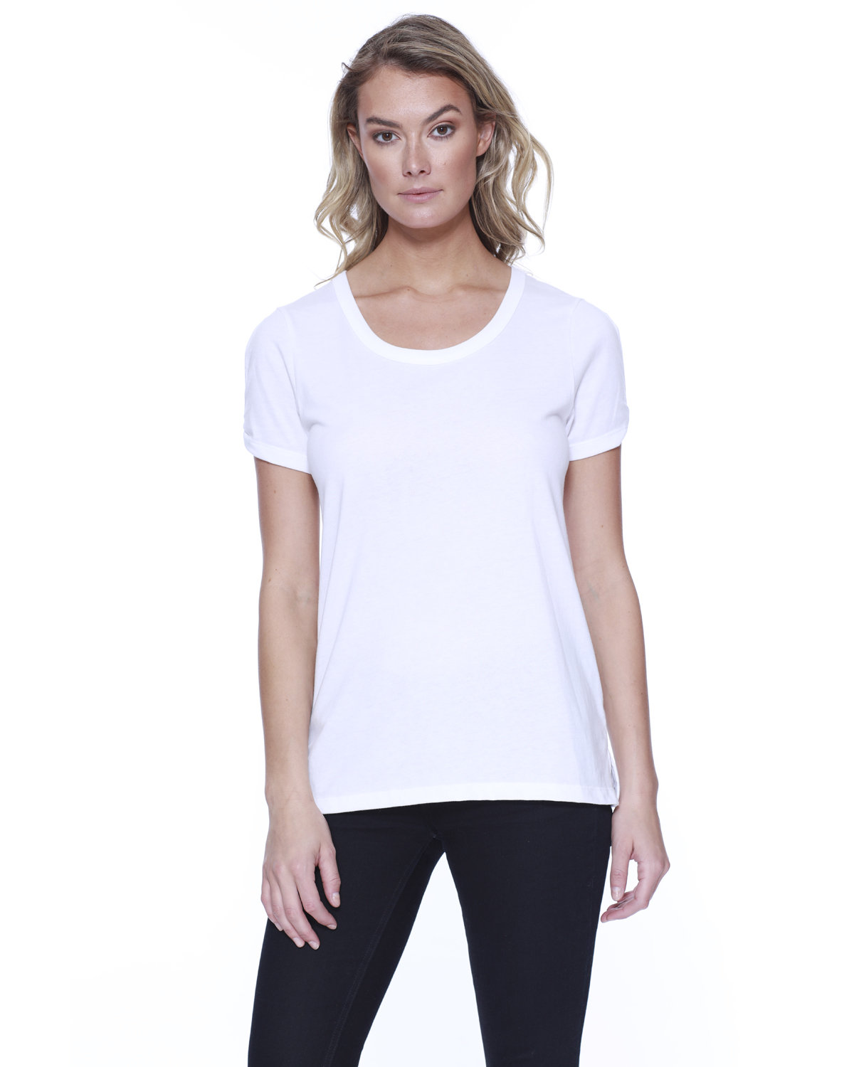 [AB] StarTee Ladies' Cotton/Modal Open Shoulder