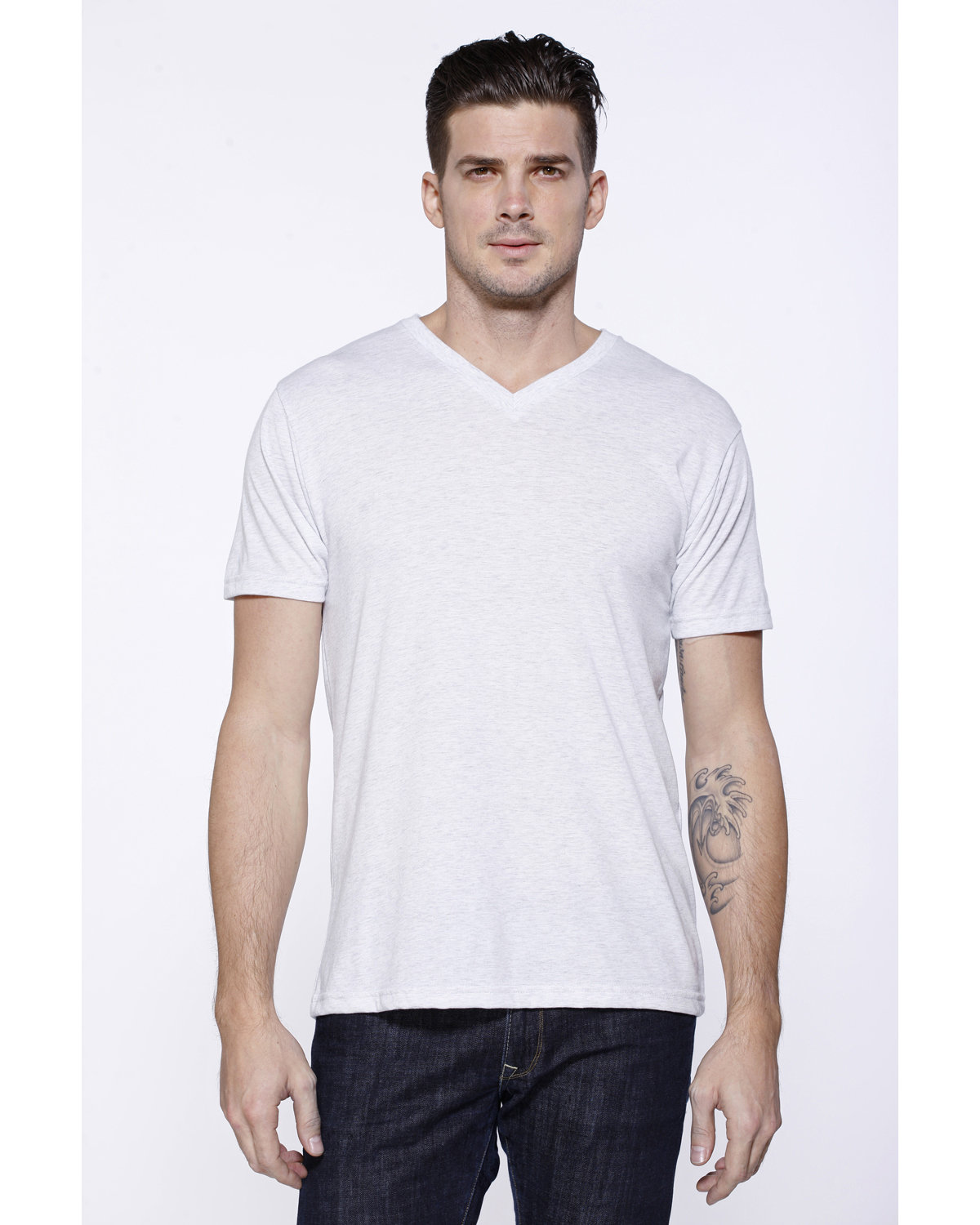 [AB] StarTee Men's Triblend  V-Neck T-Shirt