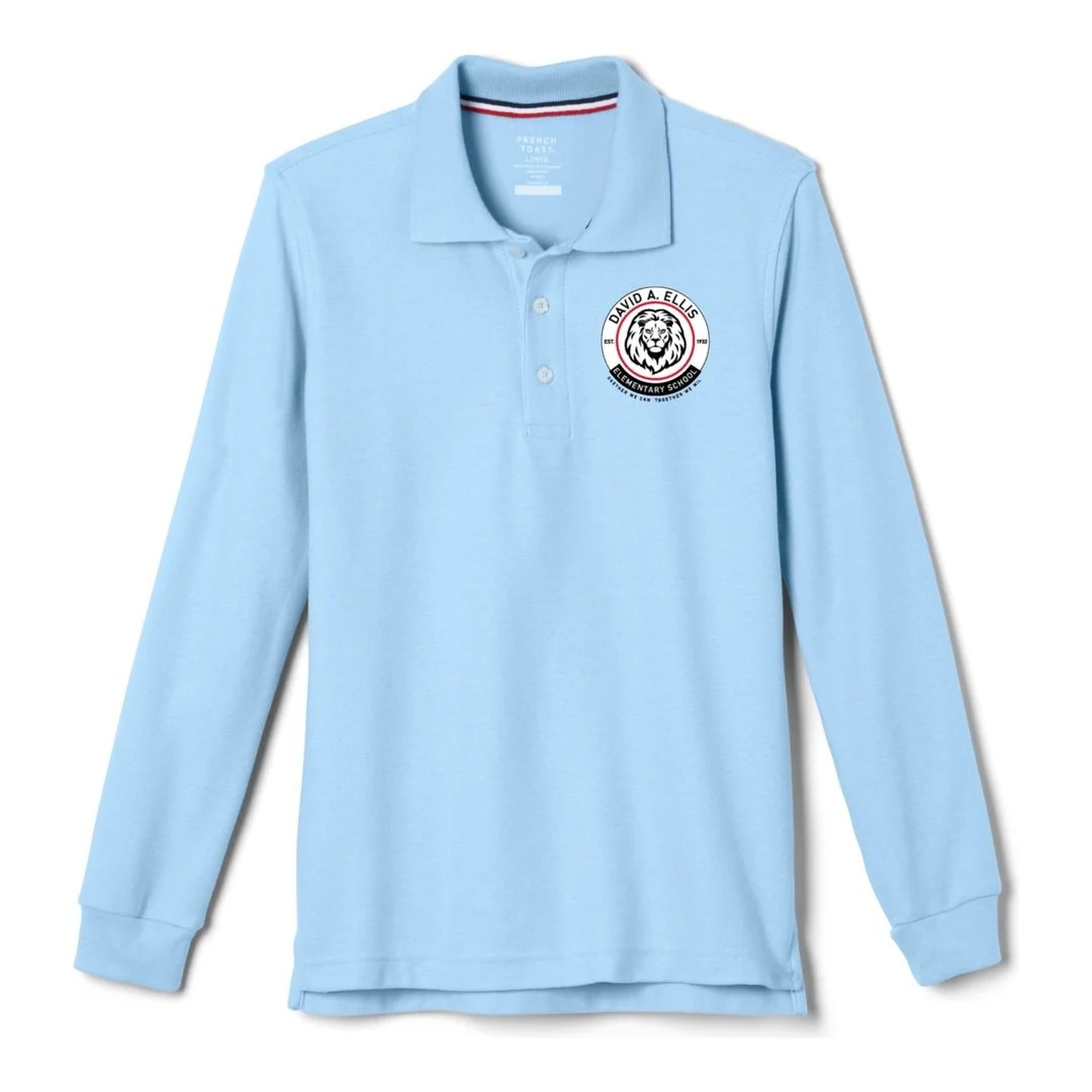David A. Ellis School Youth Long Sleeve Polo