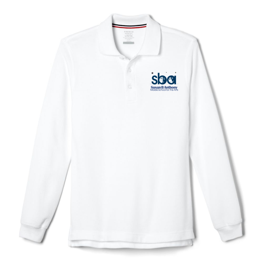 Susan B. Anthony Middle School Youth Unisex Long Sleeve Polo