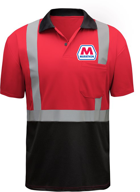 5023-Blue, 5024-Red, Marathon Non-ANSI Short Sleeve Polo Shirt