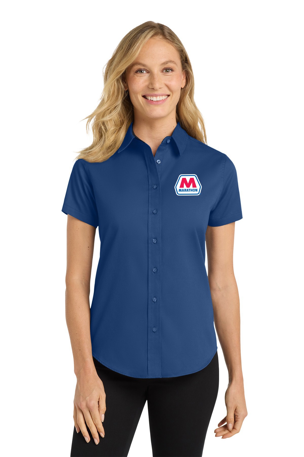 L508 Marathon Port Authority® Women's Short Sleeve Easy Care Shirt