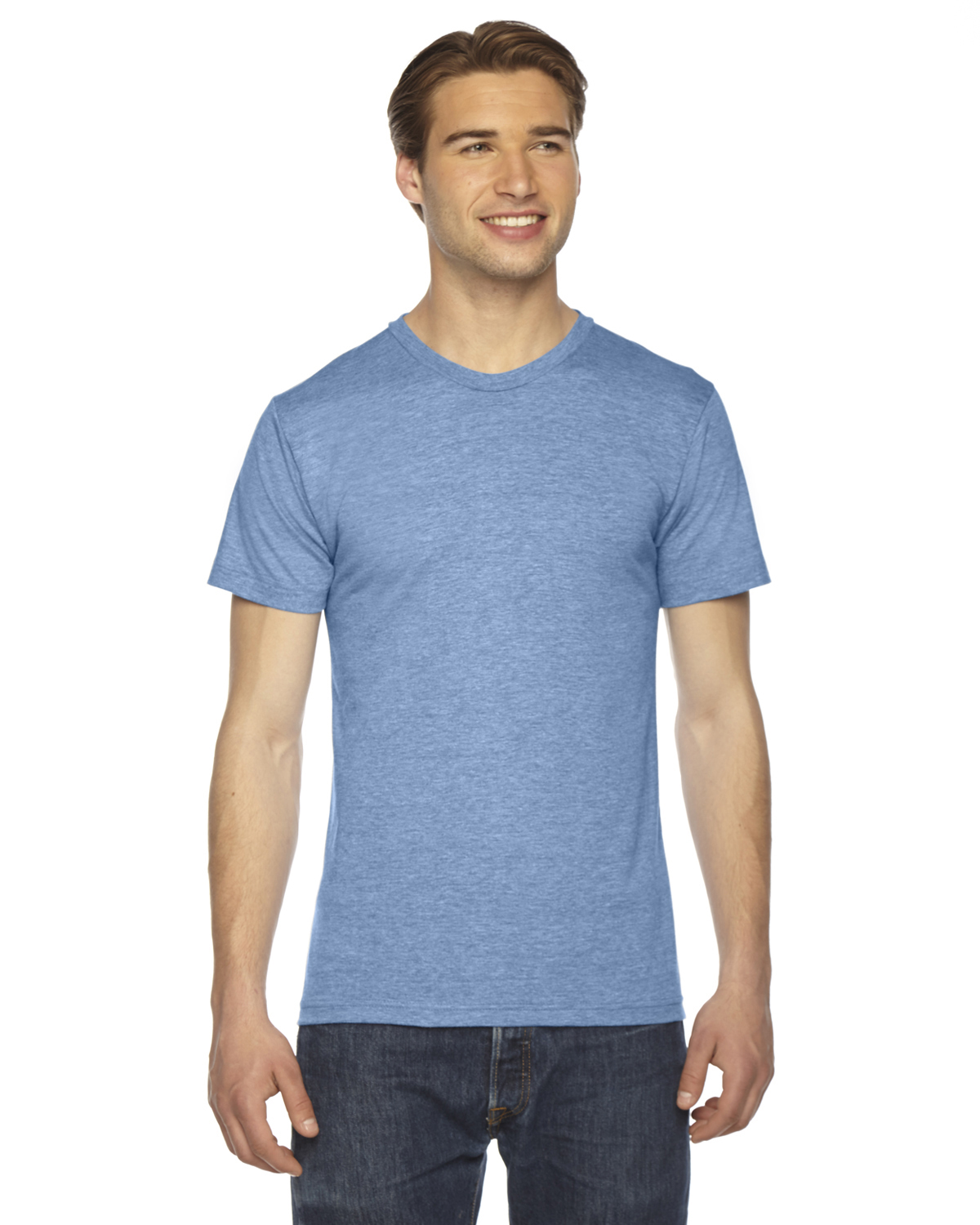 American Apparel Unisex Triblend Short-Sleeve Track T-Shirt