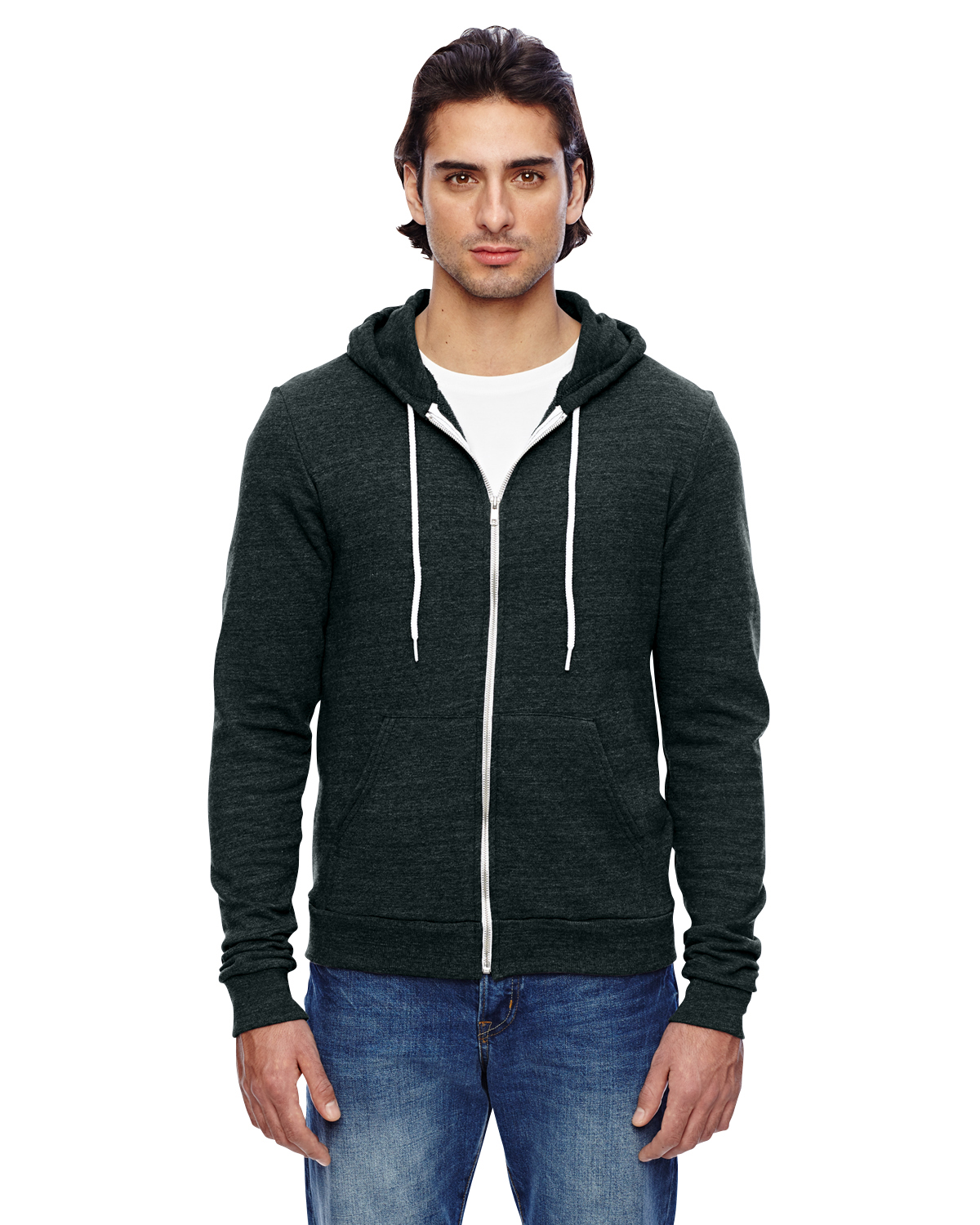 TRT497W American Apparel Unisex Triblend Full-Zip Hoodie