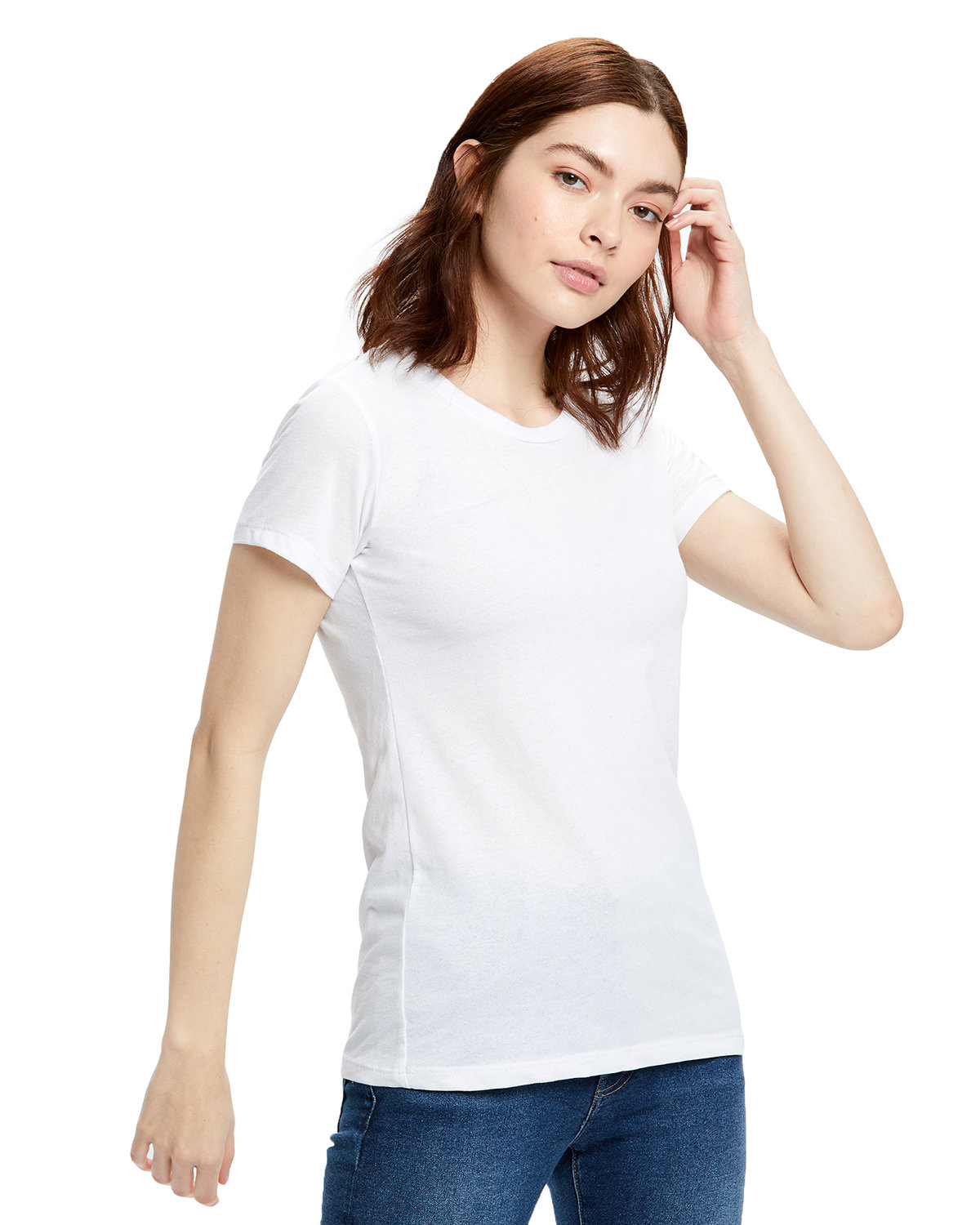 [AB] US Blanks Ladies' USA Made Recover Yarn Crewneck T-Shirt