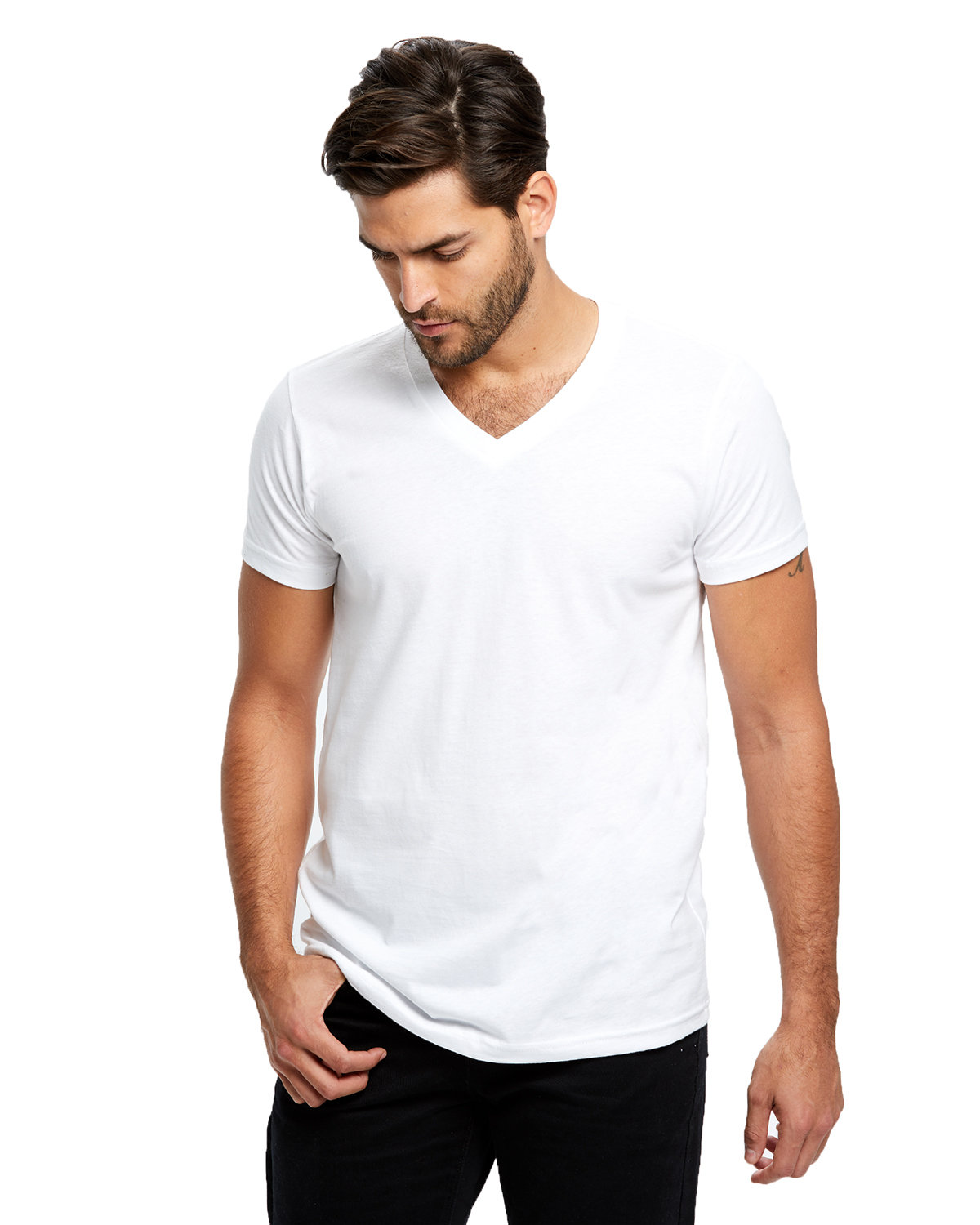 [AB] US Blanks Men's USA Made V-Neck T-Shirt