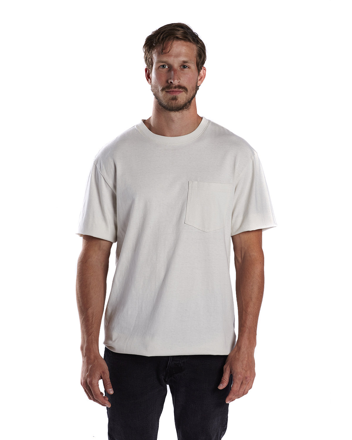 [AB] US Blanks Men's USA Made Tubular Workwear Pocket T-Shirt