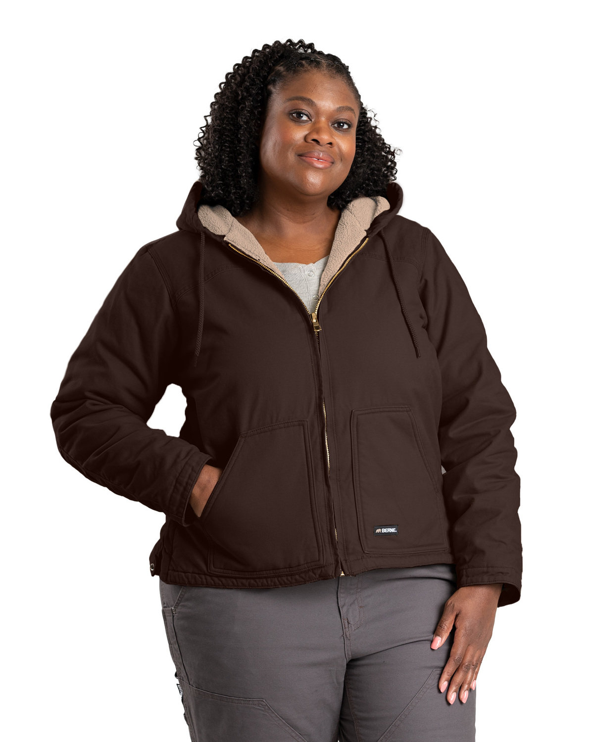 [AB] Berne Ladies' Softstone Hooded Coat