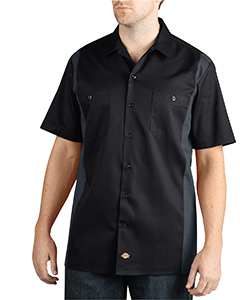 WS508 Dickies Men\'s Two-Tone Short-Sleeve Work Shirt