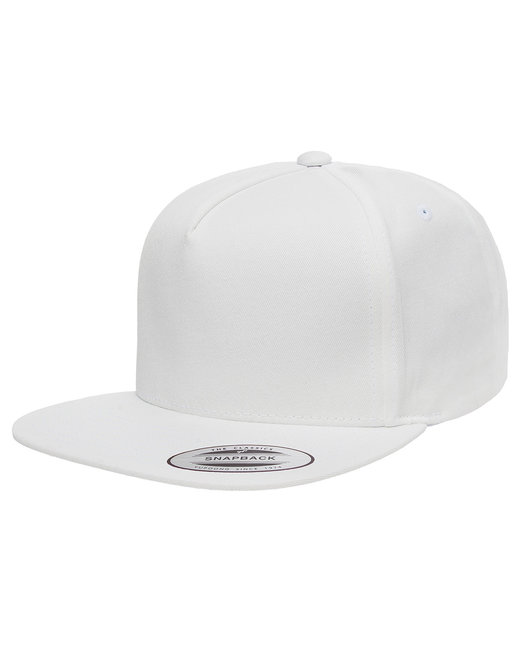 Yupoong Adult 5-Panel Cotton Twill Snapback Cap 